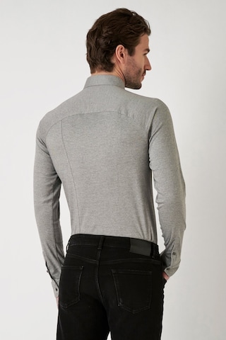 DESOTO Slim fit Zakelijk overhemd in Grijs