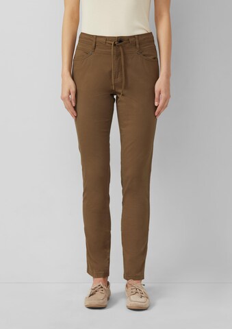 s.Oliver Slimfit Hose in Braun: Vorderseite