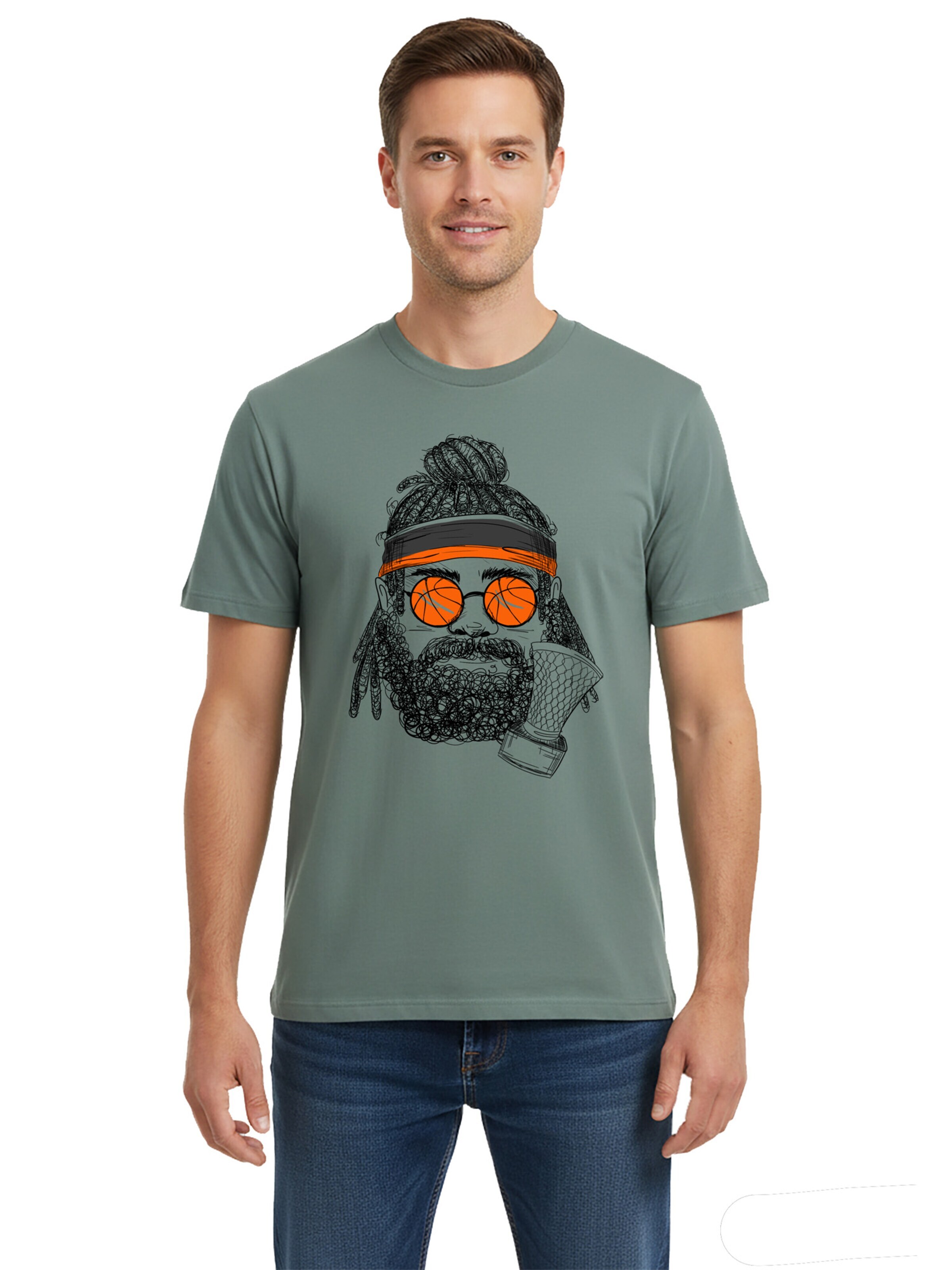 karlskopf Shirt 'BASKETBALLER'‌‌‌‌‌‌‌‌‌‌ in Grün