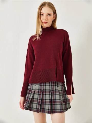 Pull-over Bianco Lucci en rouge : devant