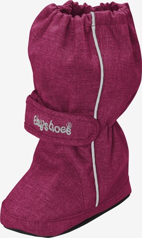 Bottes de neige PLAYSHOES en violet : devant