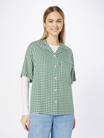 LEVI'S ® Blúz 'Alfie Shirt' - zöld: elől