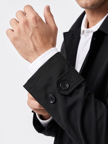 ALLTHEMEN Between-Seasons Coat 'Hauch' in Black