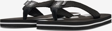 Hummel T-Bar Sandals in Black