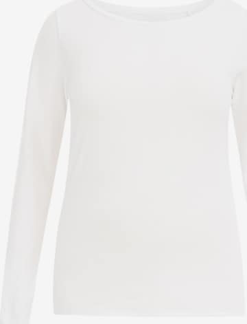 T-shirt WE Fashion en blanc : devant