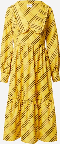 GLAMOROUS Košilové šaty – žlutá: přední strana
