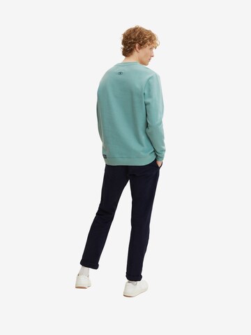 TOM TAILOR - Sweatshirt em verde