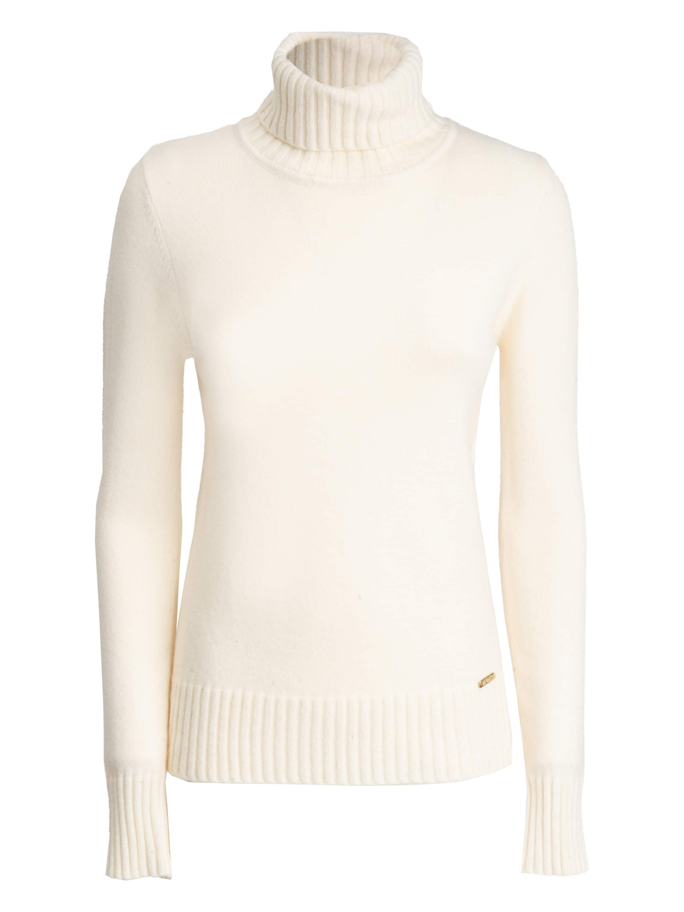 Influencer Pullover in Beige: Vorderseite