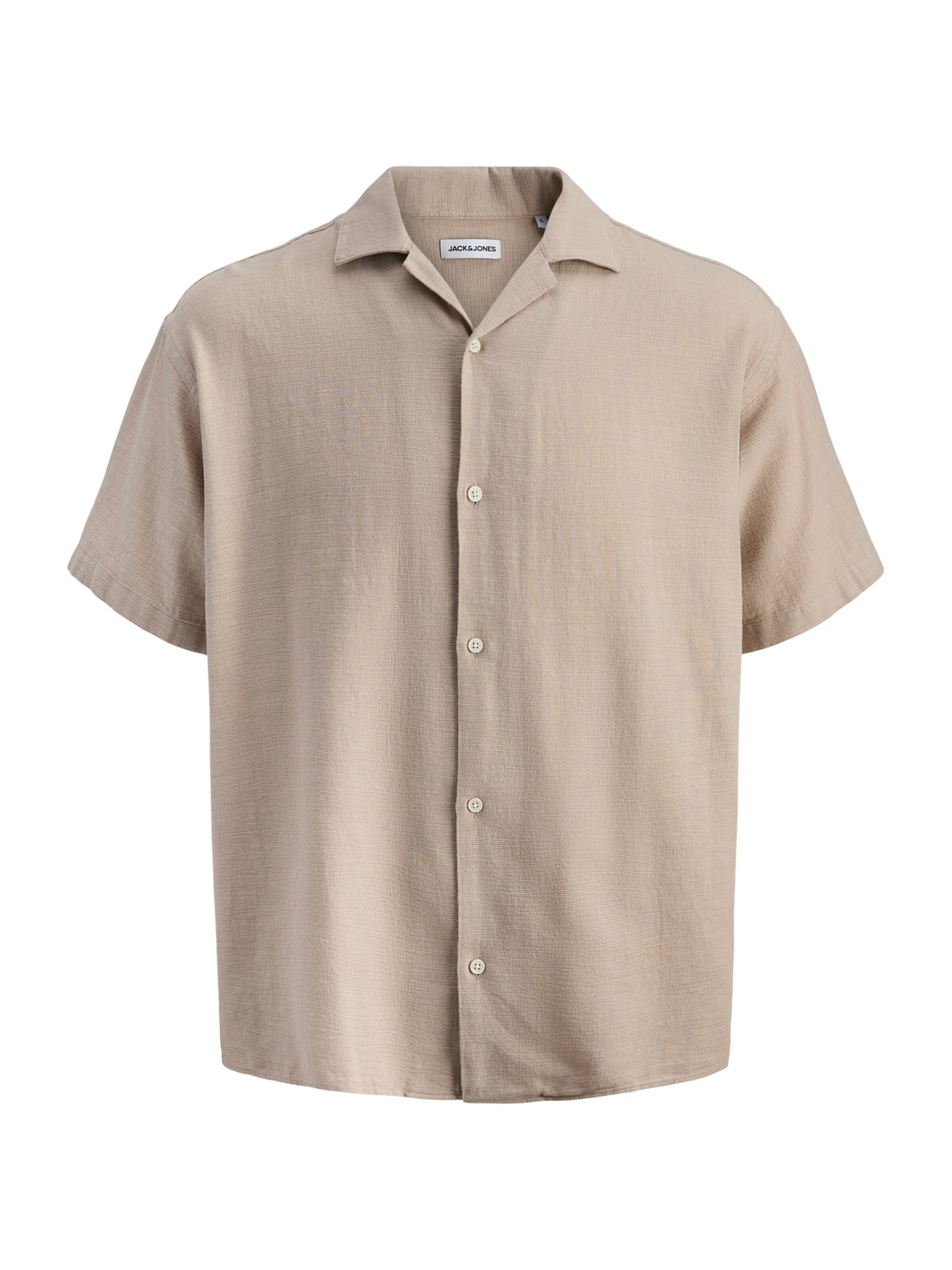 JACK & JONES Comfort Fit Hemd 'JJELIAM' in Grau: Vorderseite