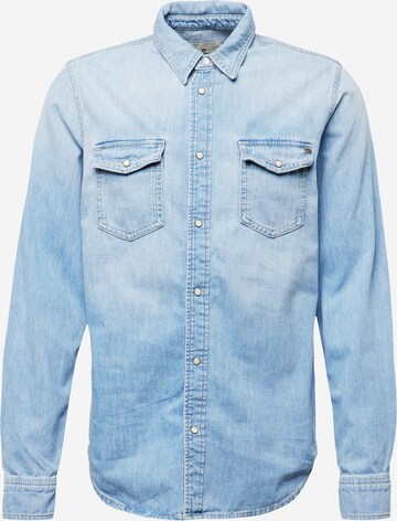 Pepe Jeans - Camisa 'Hammond' em azul: frente