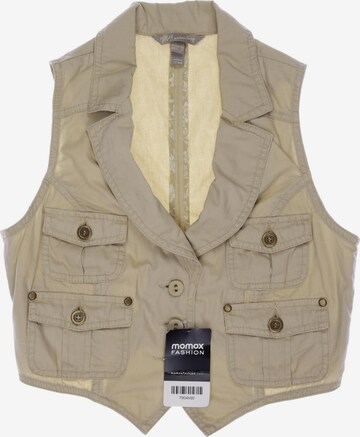 MANGO Vest in S in Beige: front