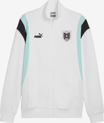 PUMA Athletic Jacket in White: front