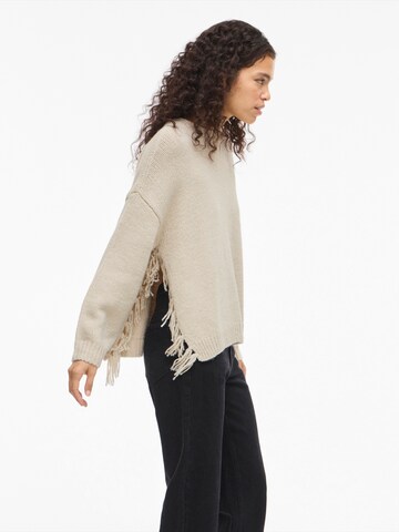 VILA Sweater 'VIBITA' in Beige