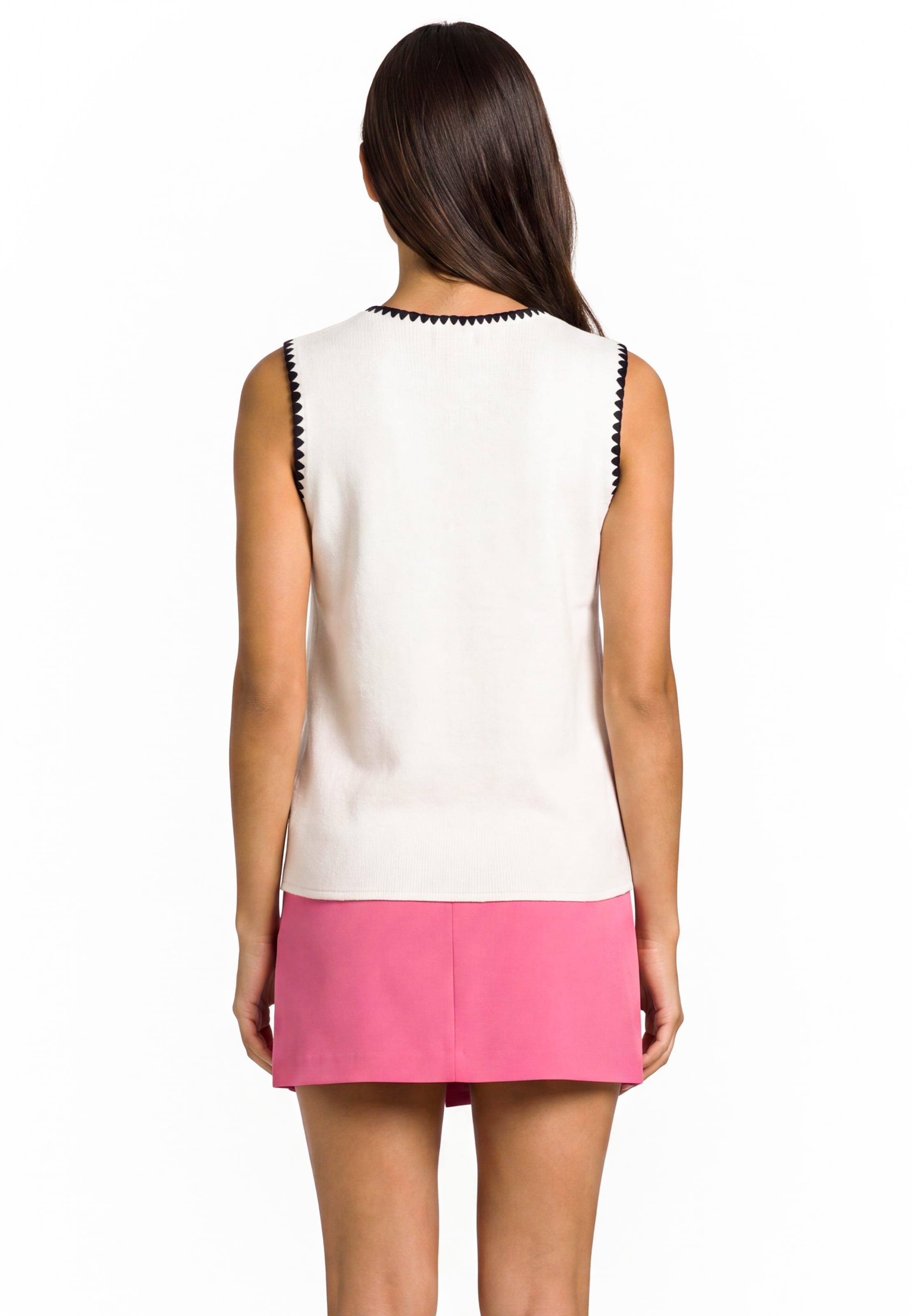 MYMO Gebreide bodywarmer in Wit