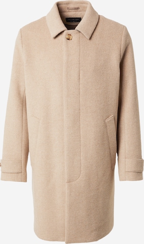 Manteau mi-saison Abercrombie & Fitch en beige : devant