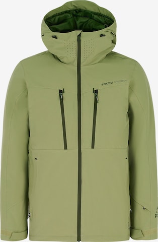 PROTEST Sportjacke 'PRTTIMOTHY' in Grün: Vorderseite