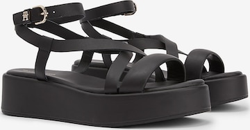 TOMMY HILFIGER Sandale in Schwarz