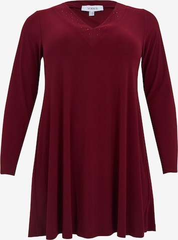 YOEK Tunic in Red: front