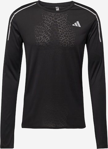 T-Shirt fonctionnel 'Fast Engineered' ADIDAS PERFORMANCE en noir : devant