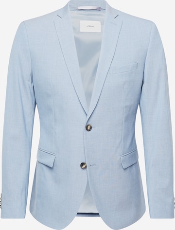 Coupe slim Veste de costume s.Oliver BLACK LABEL en bleu : devant