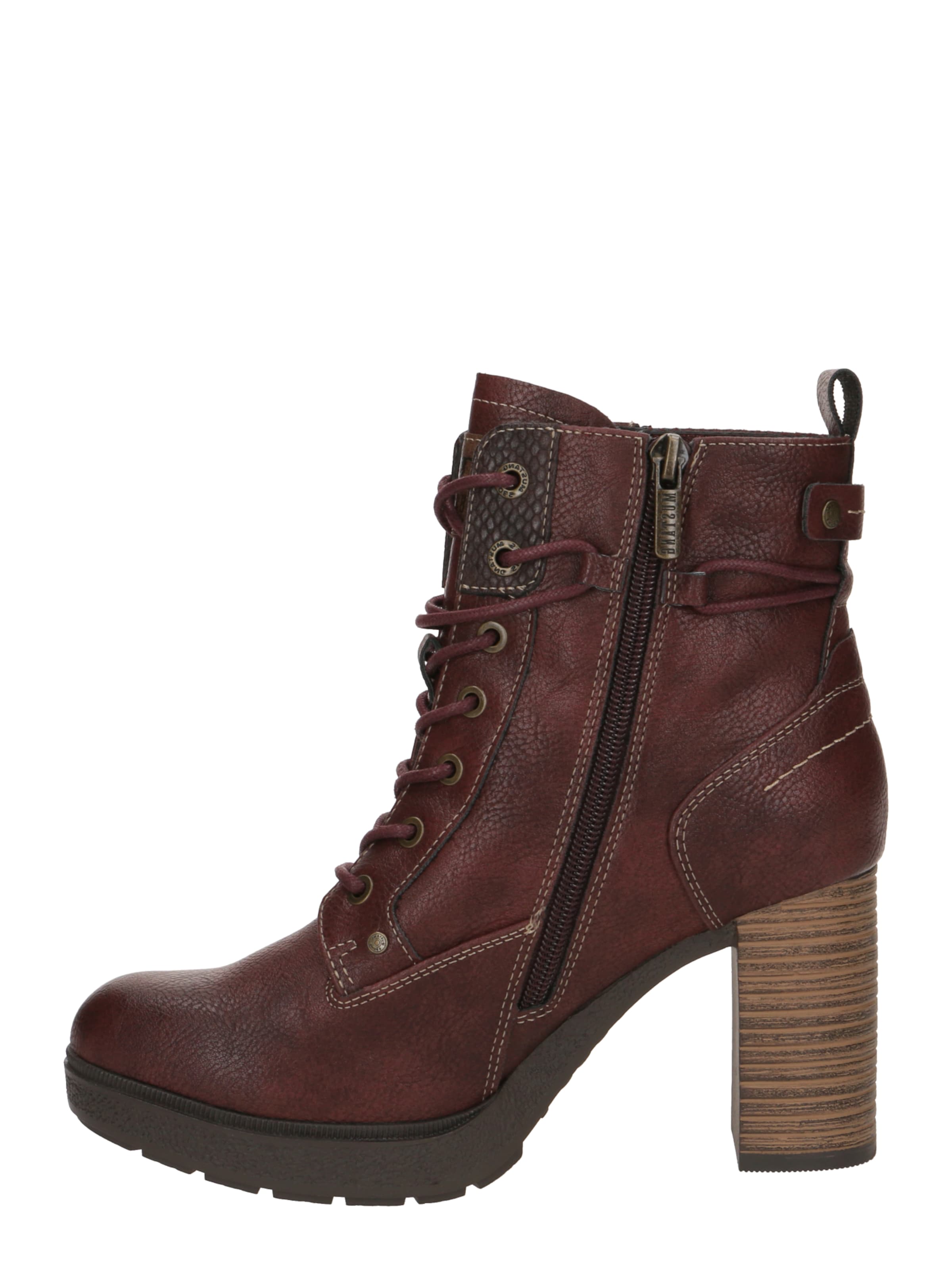 MUSTANG Schnürstiefelette in Braun
