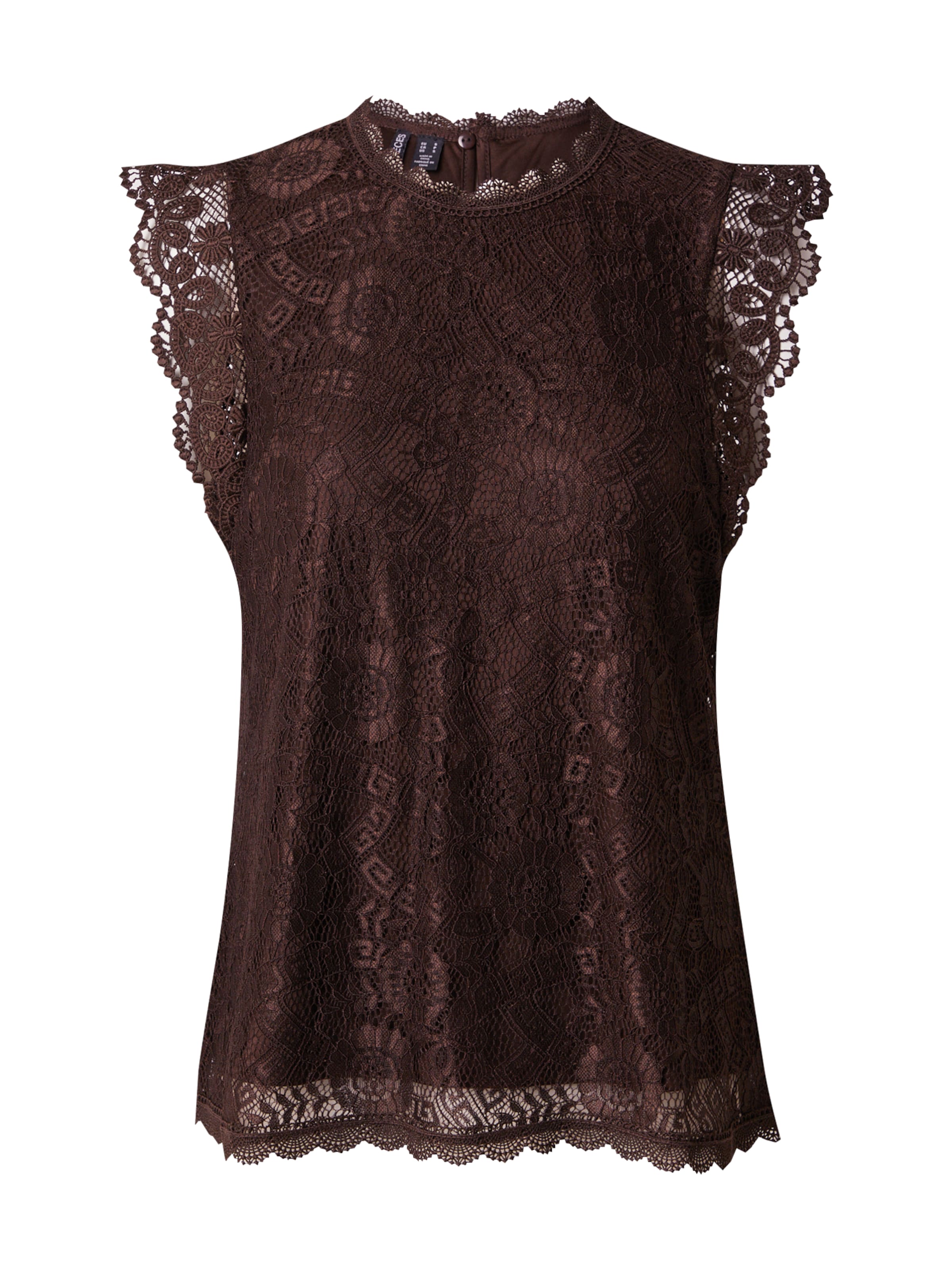 PIECES Блузка 'PCOLLINE' в Коричневый: спереди