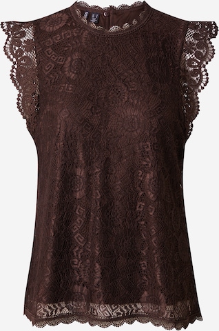 Camicia da donna 'PCOLLINE' di PIECES in marrone: frontale