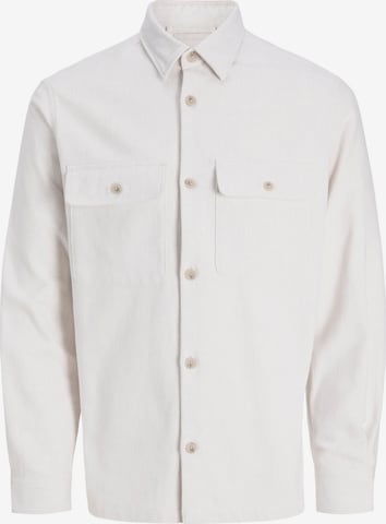 JACK & JONES Button Up Shirt in White: front