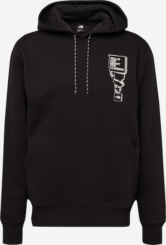 THE NORTH FACE - Sweatshirt de desporto em preto: frente