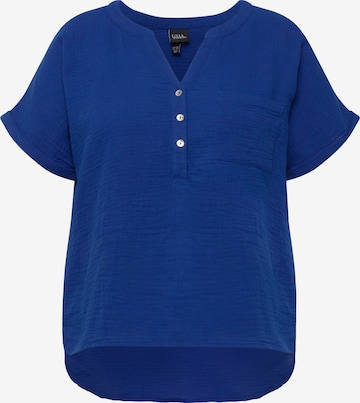 Camicia da donna di Ulla Popken in blu: frontale