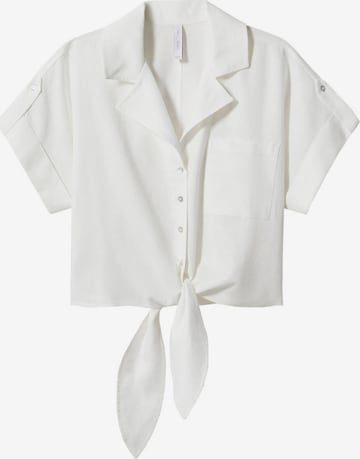 MANGO Blouse 'SAC' in White: front