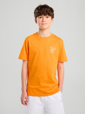 America Today T-Shirt in Orange: Vorderseite