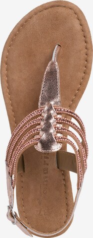 TAMARIS T-bar sandals in Pink