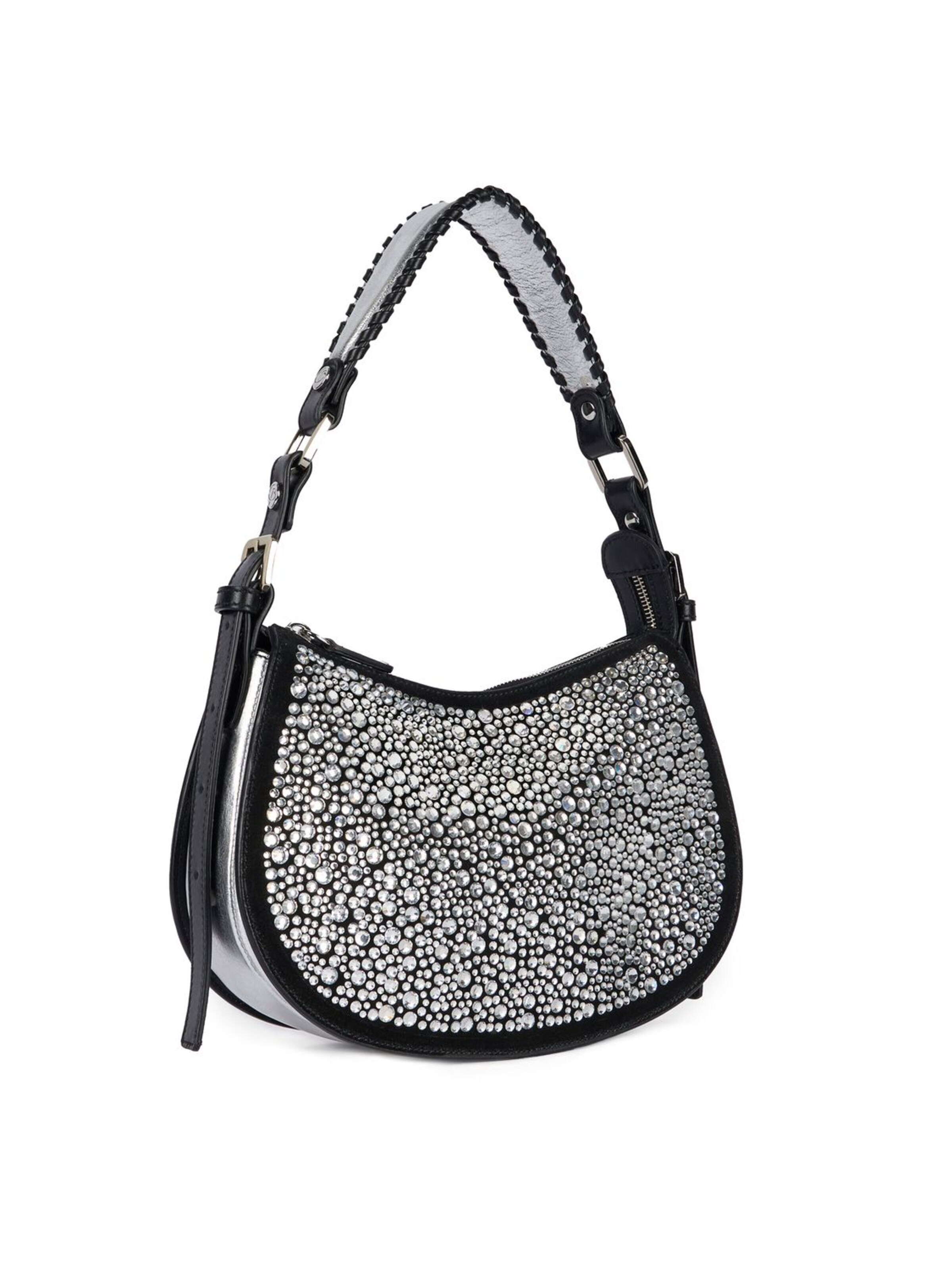 Braccialini - Bolso de hombro 'Ginevra Studs' en plata