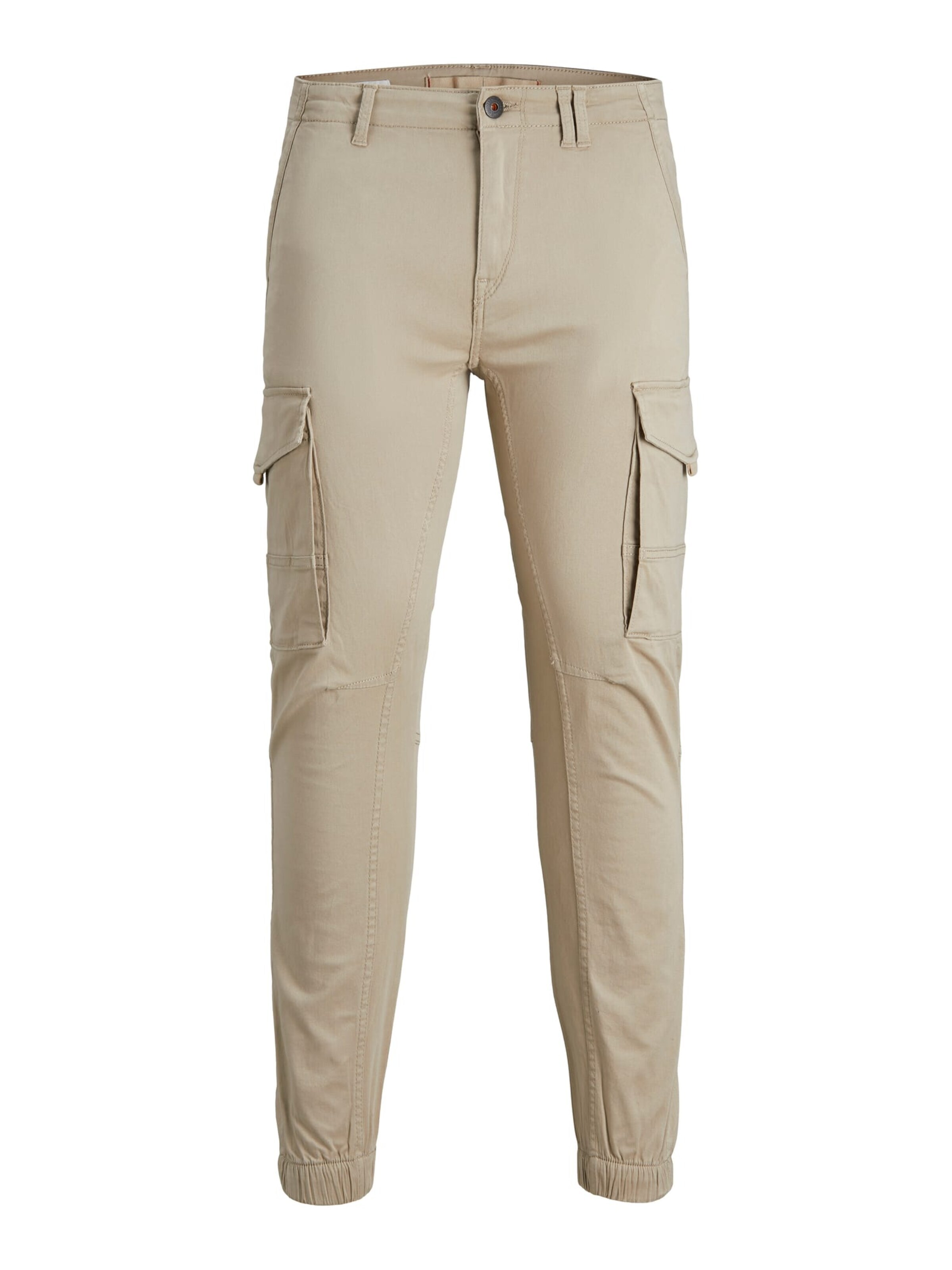 JACK & JONES Baggy Trousers 'stpaul' in Brown: front