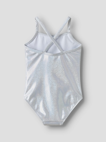 Costum de baie întreg 'NKFZOLA' de la NAME IT pe argintiu