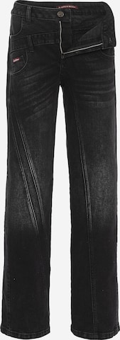 Loosefit Jean 'WD547' CIPO & BAXX en gris : devant