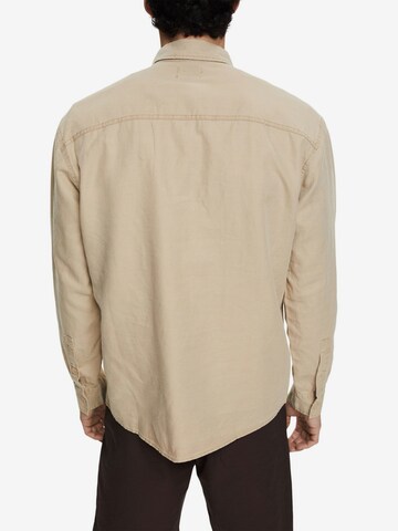 ESPRIT Regular Fit Hemd in Beige