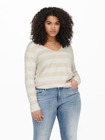 Pull-over 'Melinna' ONLY Carmakoma en beige : devant