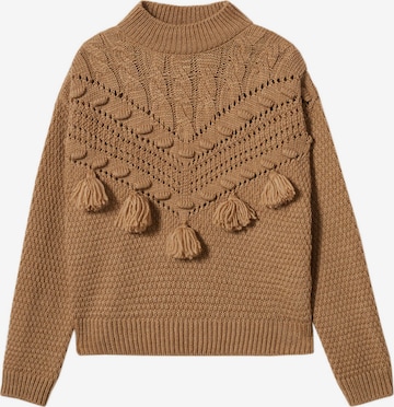 Pull-over 'Boho' MANGO en marron : devant