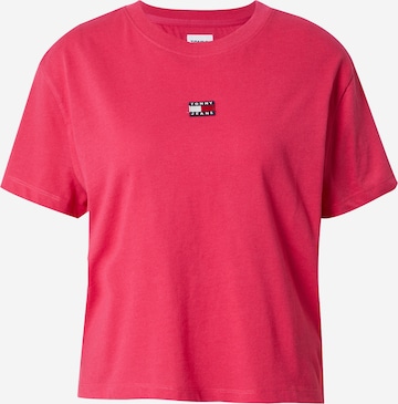 Maglietta 'Classic' di Tommy Jeans in rosa: frontale