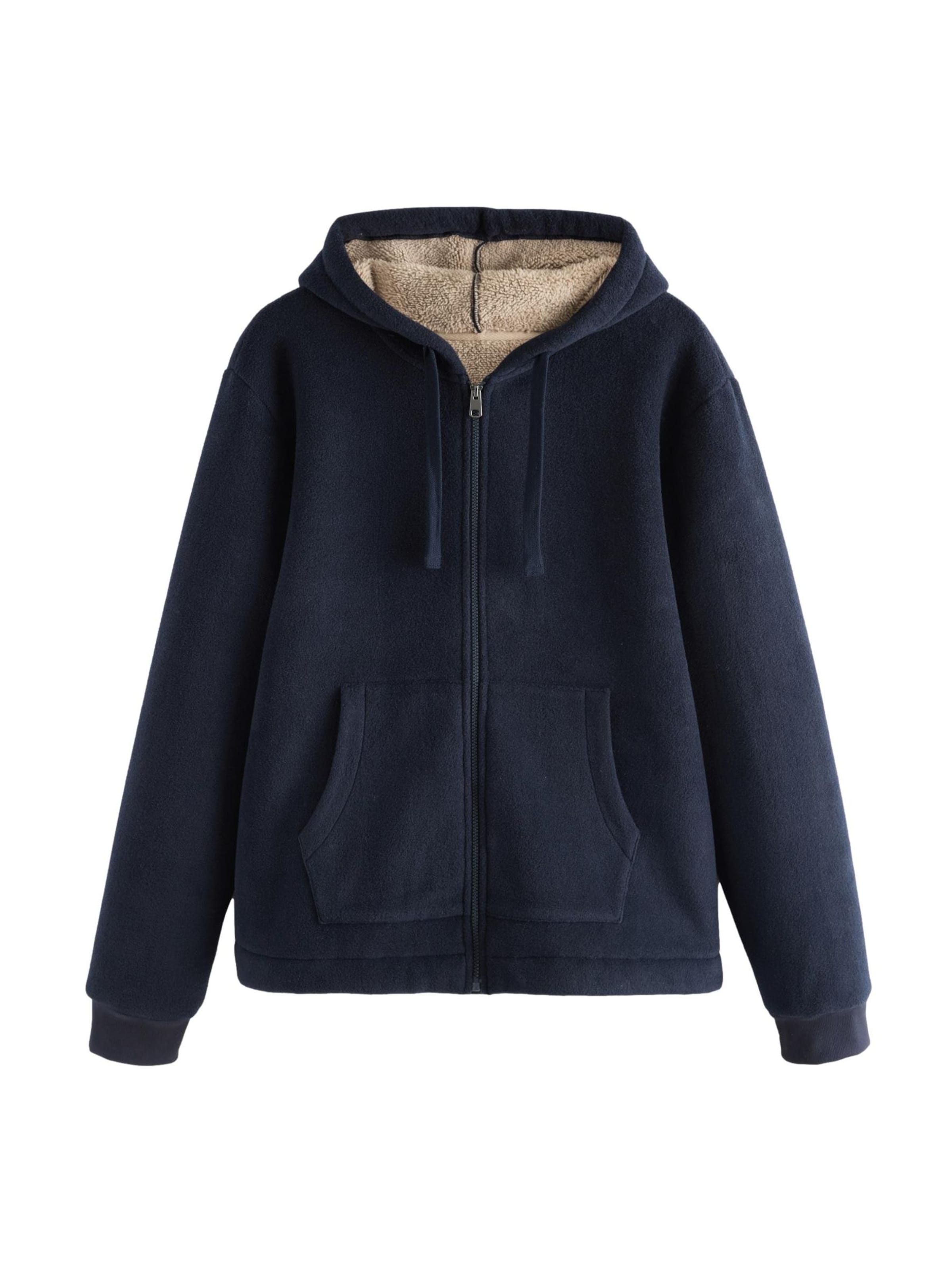 Next Sweatjacka i blå: framsida