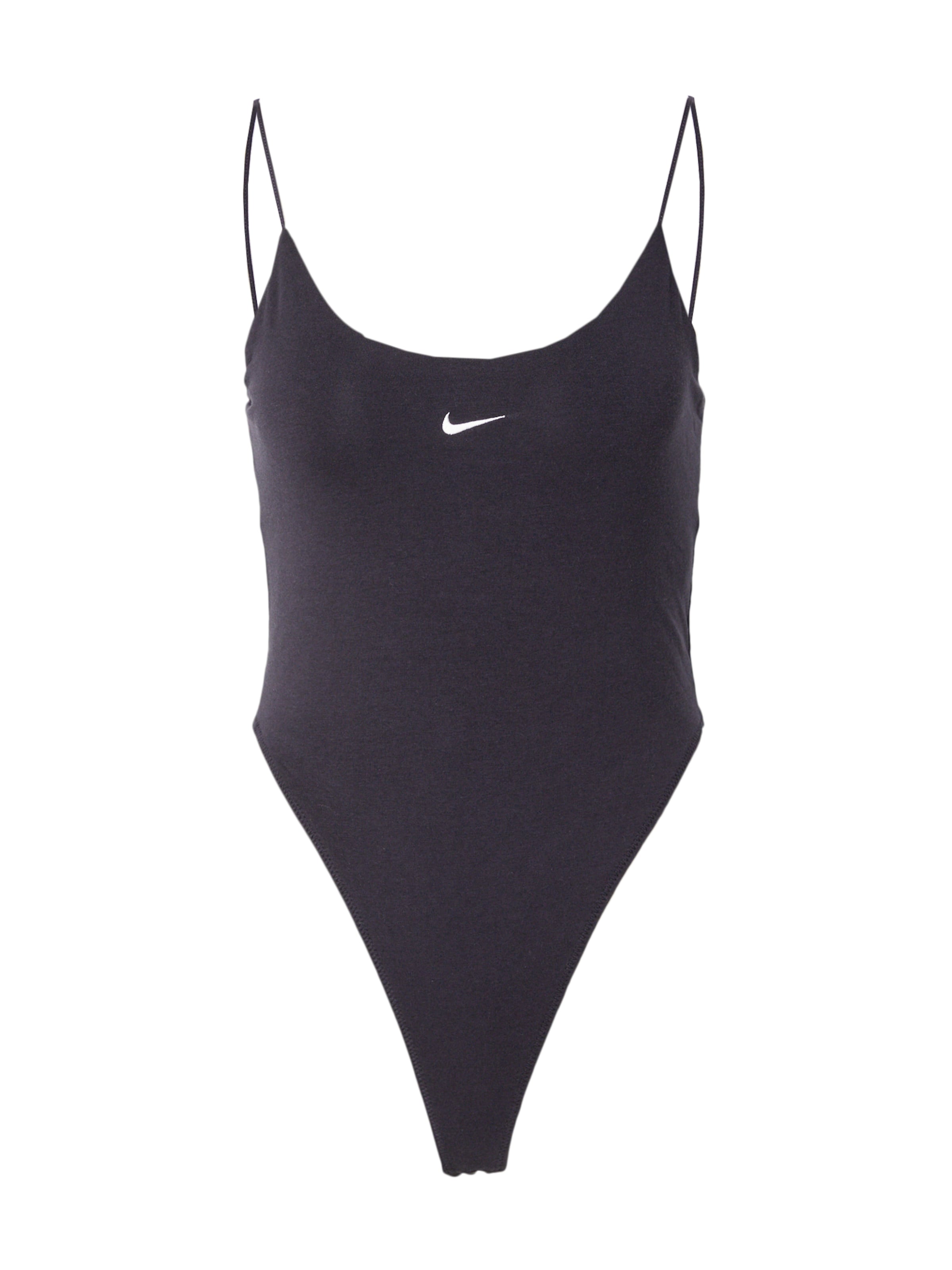 Tricou body de la Nike Sportswear pe negru: față