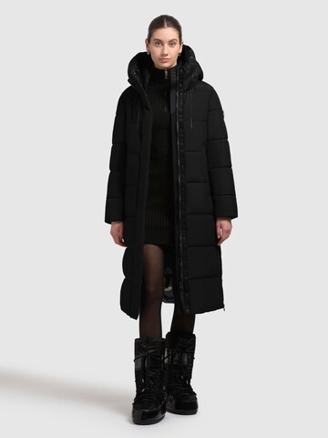 khujo Wintermantel 'Velia' in Zwart