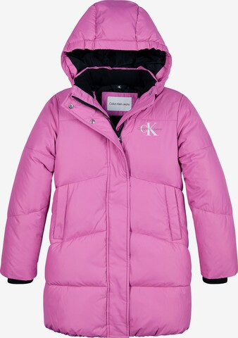 Veste d’hiver Calvin Klein Jeans en rose : devant