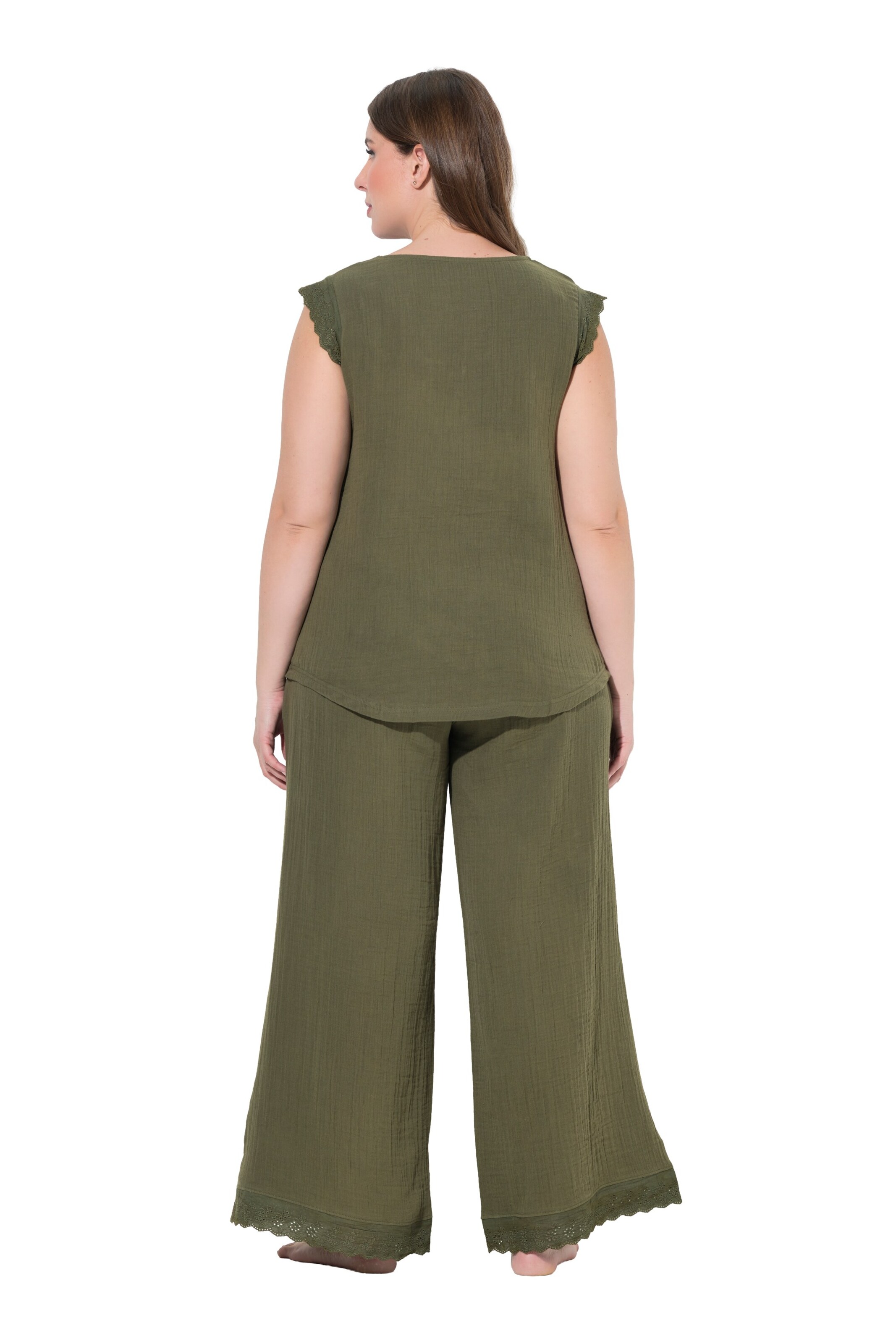 Ulla Popken Pyjamabroek in Groen