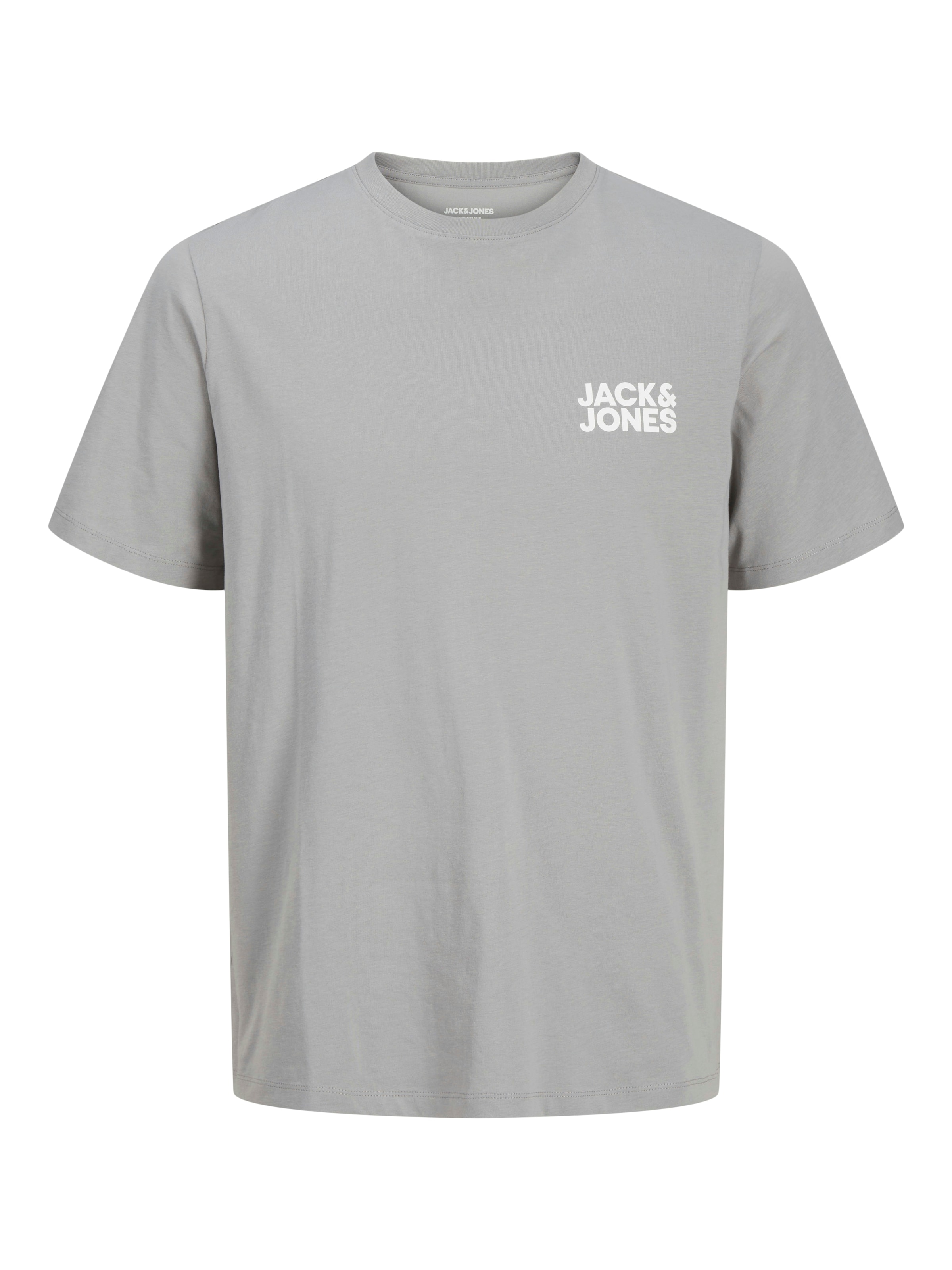 JACK & JONES Shirt 'Corp' in Grey: front
