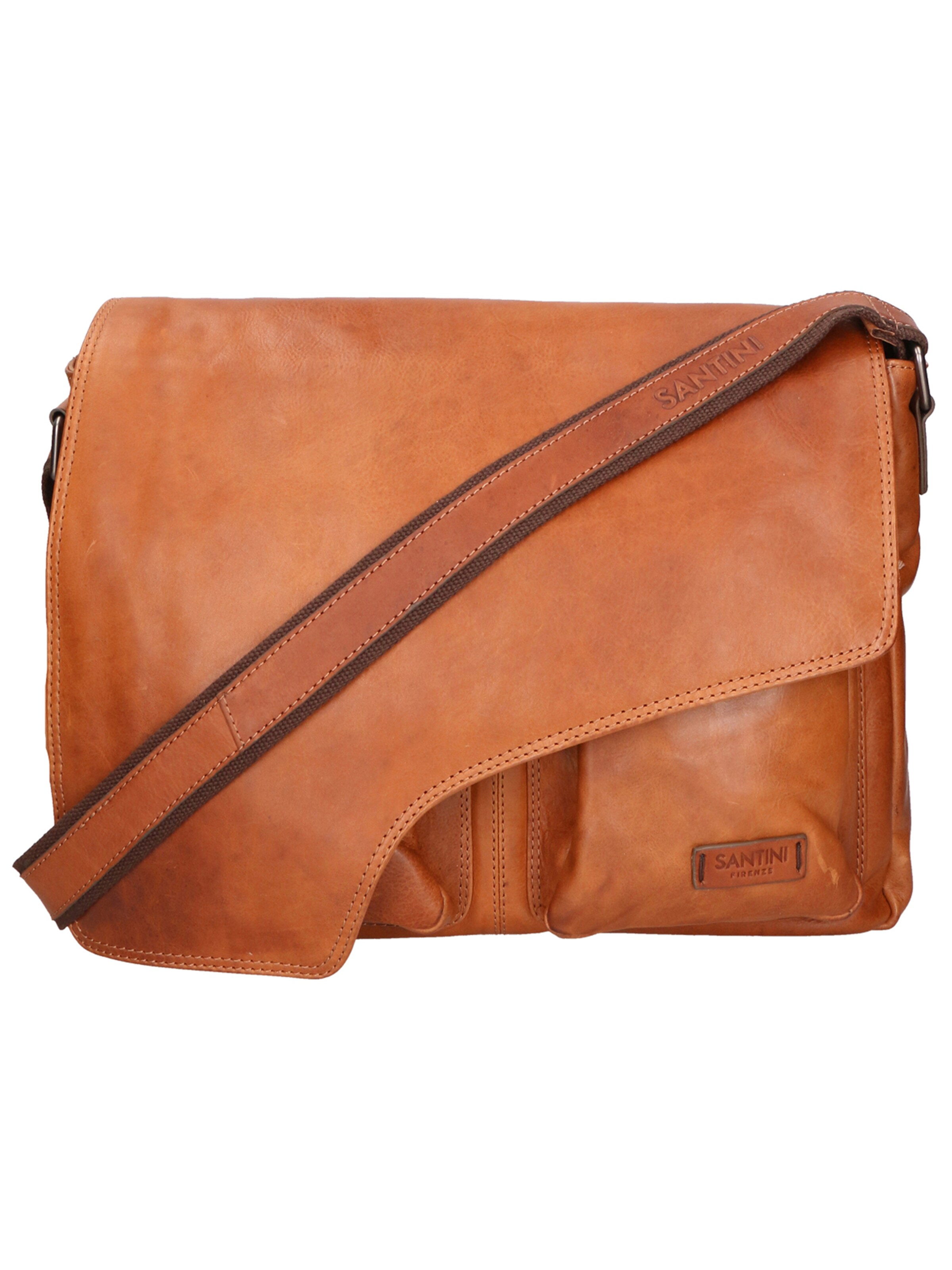 Santini Firenze Crossbody bag in Brown: front