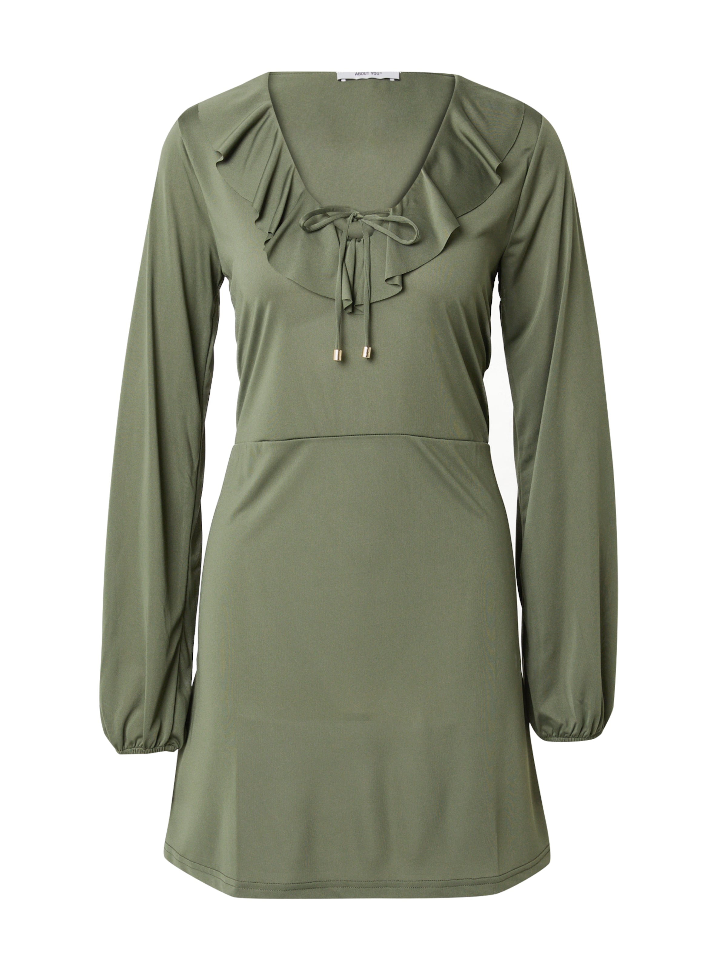 ABOUT YOU Jurk 'Leonora' in Groen: voorkant