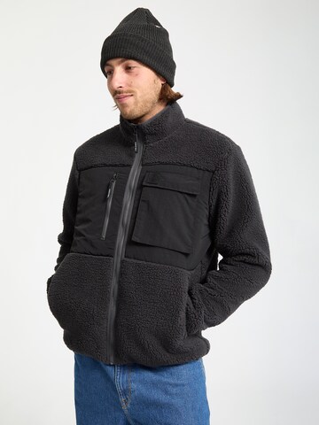 Volcom Athletic fleece jacket 'Storm Stone' in Black